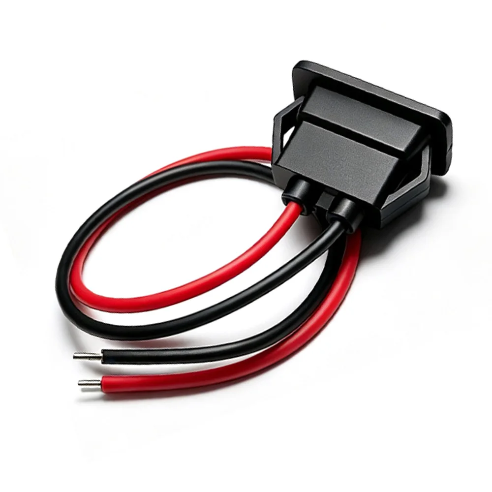 Type-C female seat direct pressure buckle 2p with cable panel embedded hole light fixture DIY charging head for small appliances