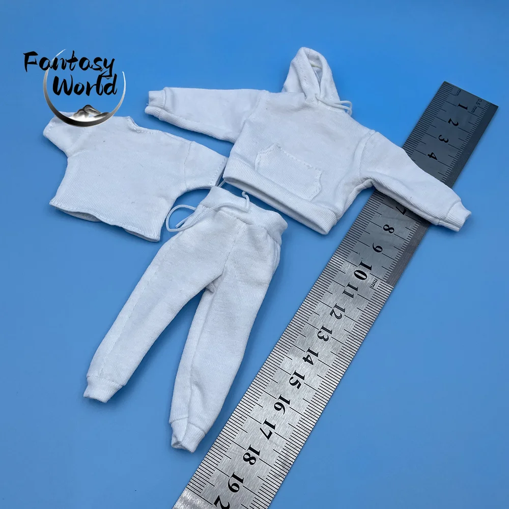 Vêtements décontractés pour hommes, échelle 1/12, sweat à capuche, pantalons, T-shirt à manches courtes, modèle de pantalon pour corps de figurine d'action de 6 pouces, en Stock