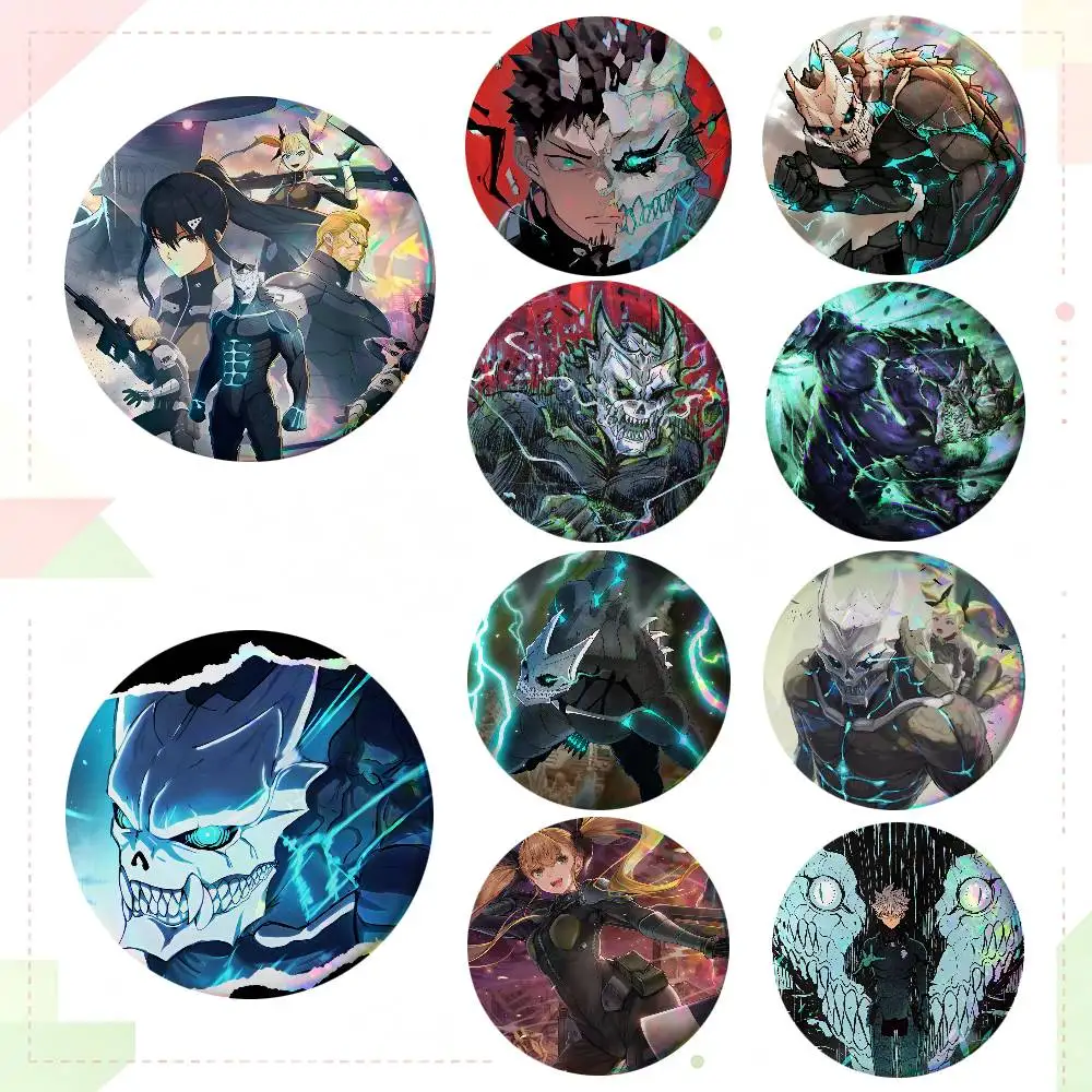 Anime Kaiju No. 8 Round Badges Can Be Used To Decorate Clothes And Backpack Pins