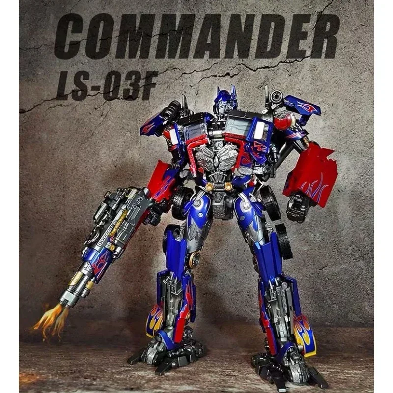 

In Stock Black Mamba Transformation Toys LS03F Abdominal Version Robot Conversion OP Commander Oversize 32CM Action Figure Toy