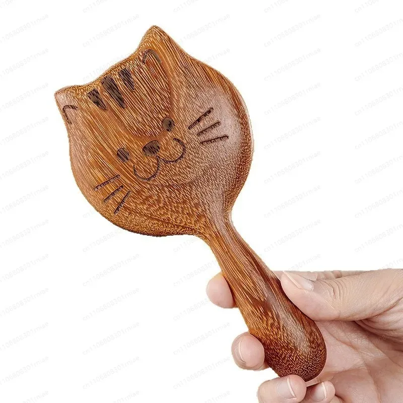 Sandalwood nail comb, scalp massage, head meridian , round tooth , kitten teeth