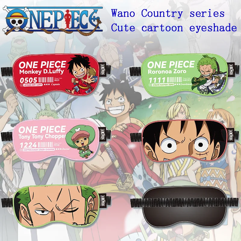 New Anime One Piece Wano Country Series Zoro Sleeping Eyeshade Boy Gift Soft Comfortable Cute Girl Nap Eyeshade Unisex Accessory