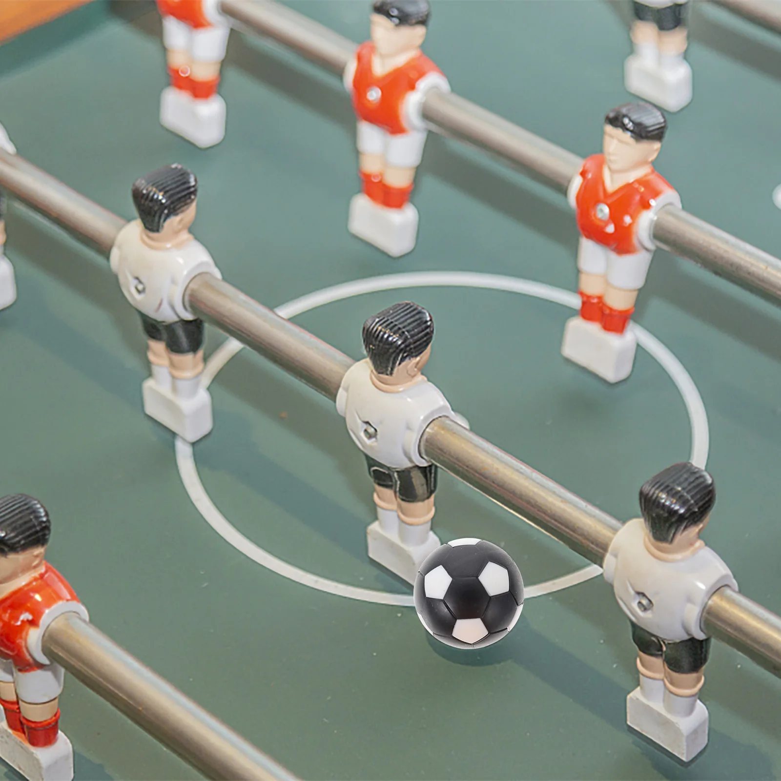 

10Pcs Tabletop Game Footballs Plastic Ball Set for Home Shopping Mall Use Table Football Table Soccer Ball Plastic Soccers
