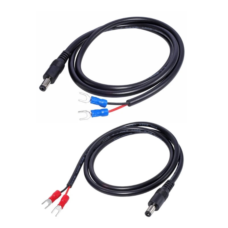 

Reliable DC5.5x2.1mm Power Supply Cord DC5521 to 2pin DC10A Charging Cable Fork Shaped Terminal for LED Light Drop Shipping