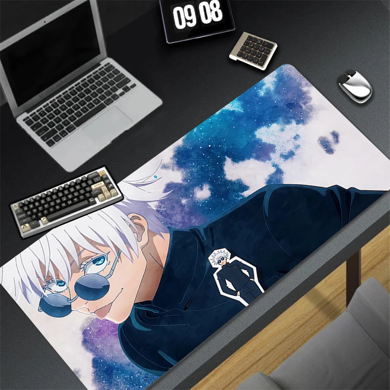Japan Hot Anime Mouse Pad PC Cool Gaming Keyboard Rug XXL Jujutsu Kaisen Gojo Mousepad Laptop Extended Desk Mat New Gamer Carpet