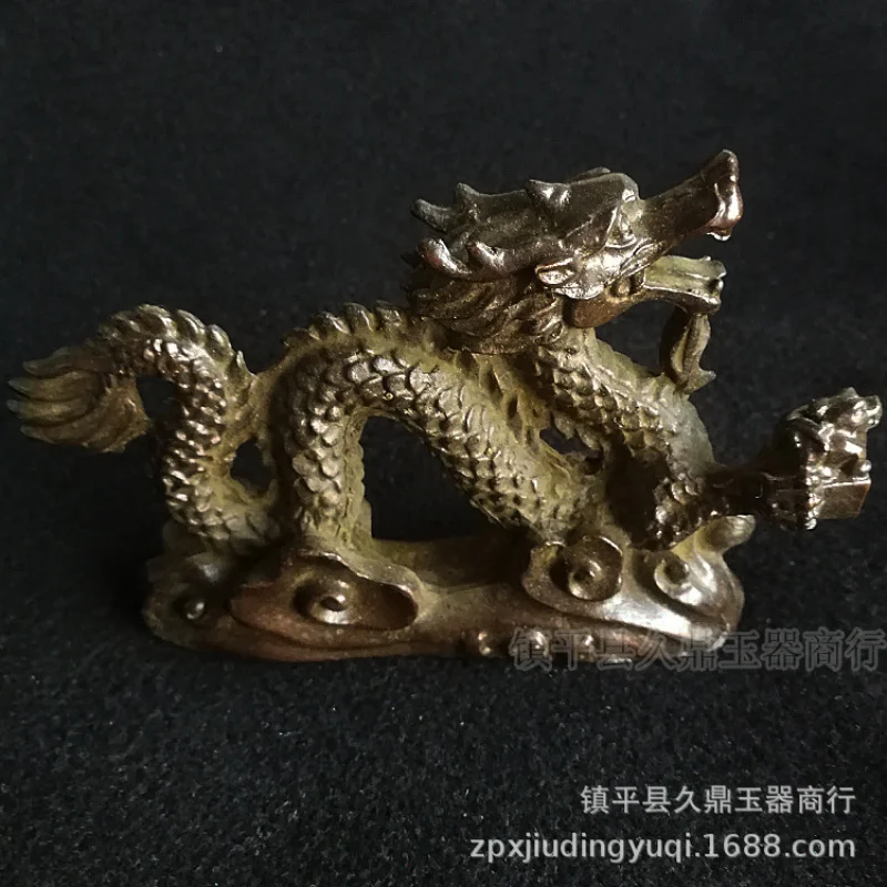 

Antique Miscellaneous Antique Bronze Ware Dragon Ornaments Wholesale Home Office Copper Ware Ornament Zodiac Dragon Small Pieces