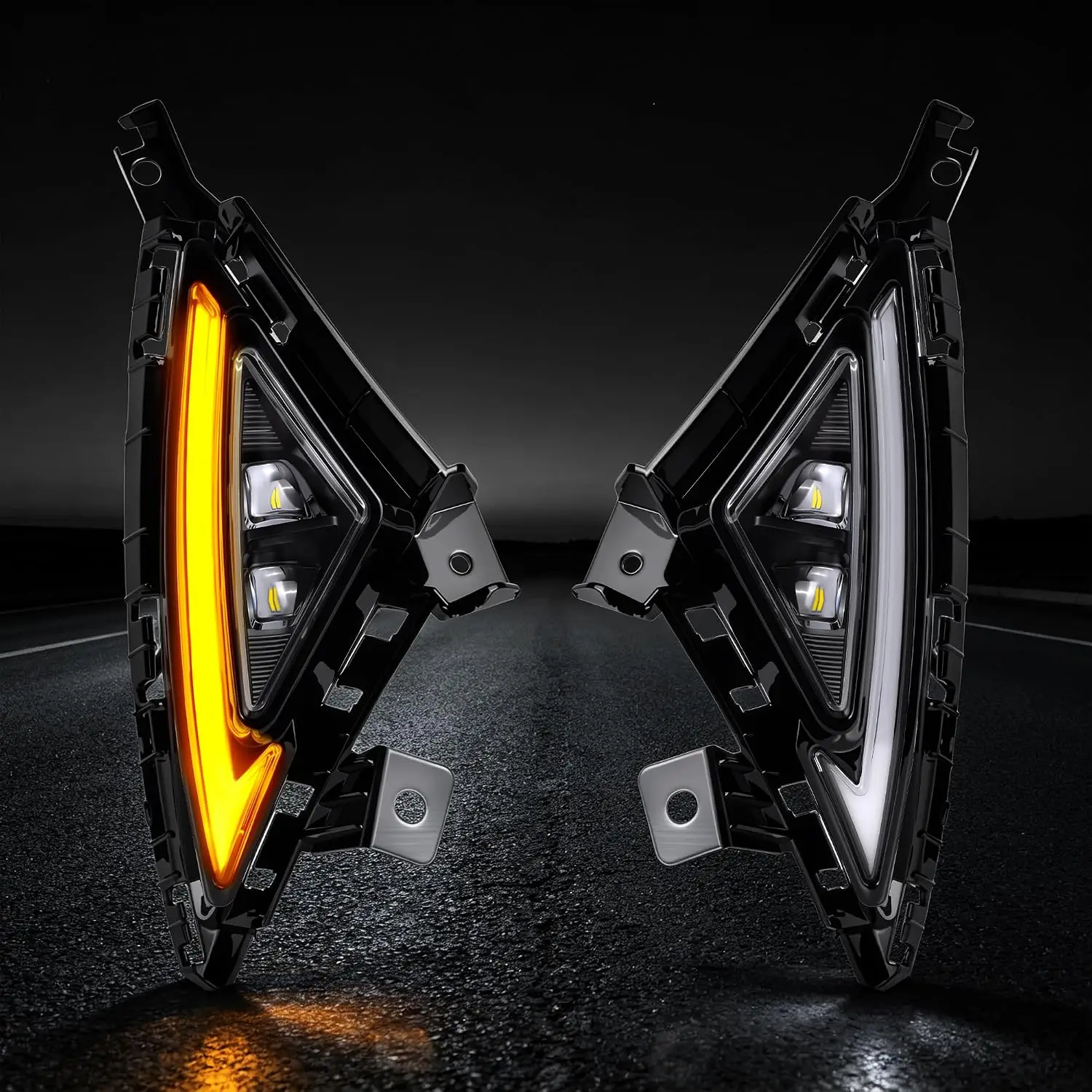 LED Fog Lights for Hyundai Elantra 2021 2022 2003 2024 DRL Light Turn Signal Lights Fog Lamps Assembly W/Switch & Wiring Harness