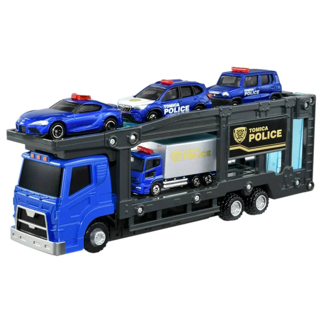 Takara Tomy Tomica Police Carrier Car Set Police Series Fire Truck Ambulance Transport Construction Vehicle Model Kids Toys Boys