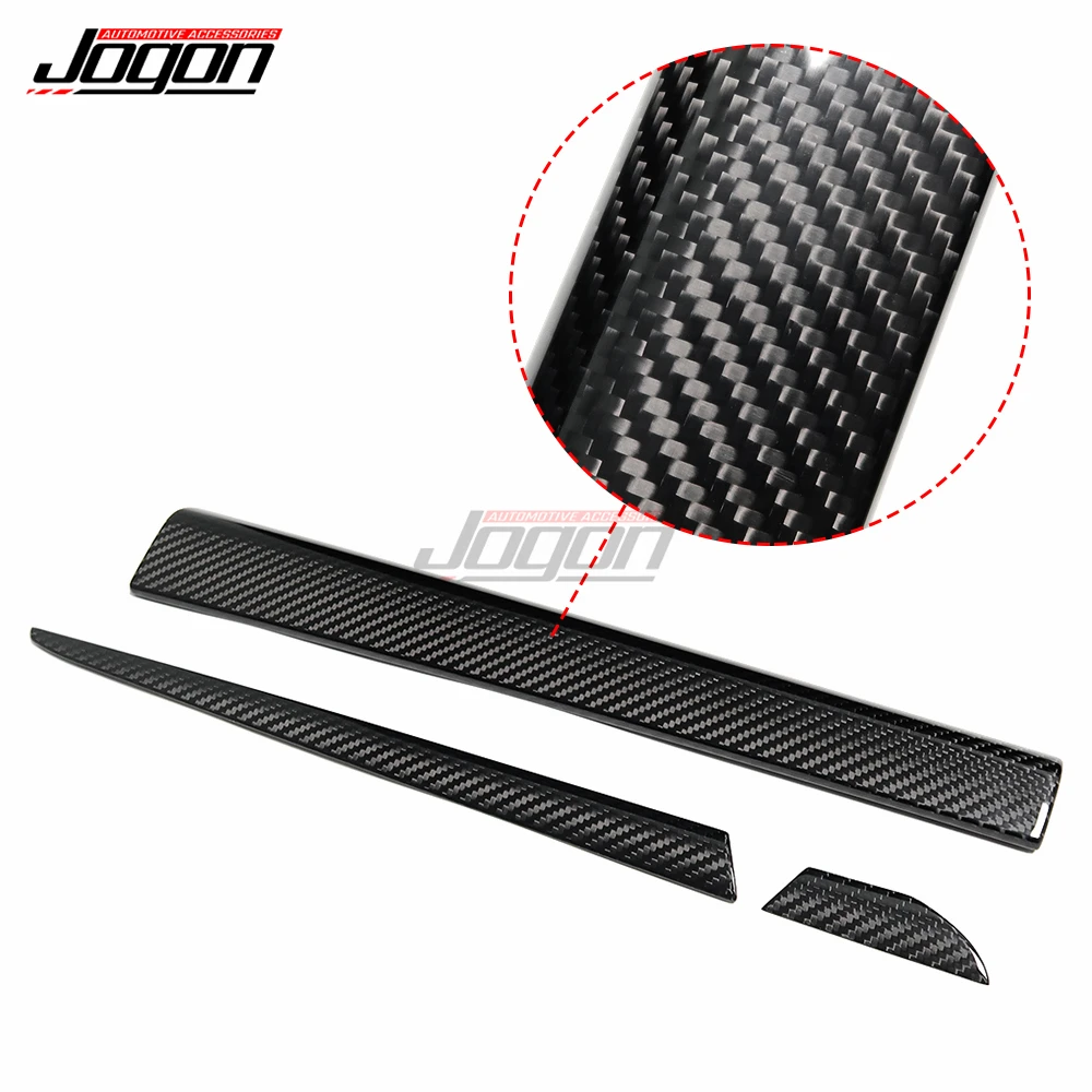 JOGON Carbon Fiber For Lexus IS 250 300 RC350 2015-2019 LHD Car Inner Central Control Panel Storage Glove Box Strip Cover Trim