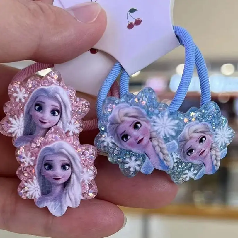 Diseny cartone animato Principessa Frozen Corda per capelli Bambina Forcina Asilo Capelli per bambini Giocattoli di bellezza e moda