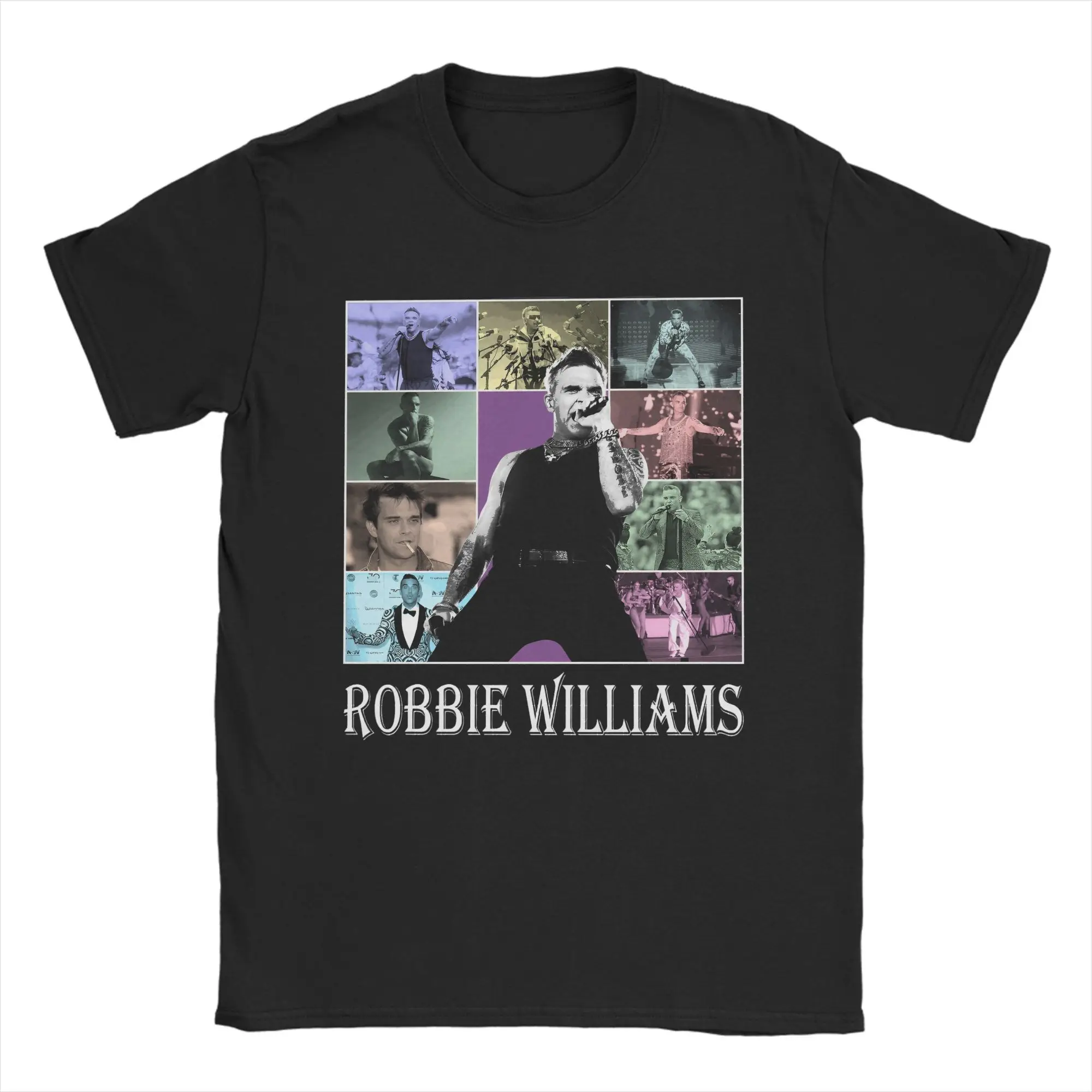

Robbie Williams Tour 2025, футболка унисекс, футболка из 100% хлопка, Новое поступление, футболка с музыкальным альбомом для певицы, одежда