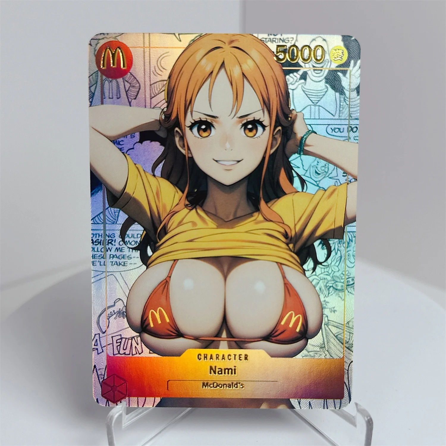 Anime One Piece DIY ACG Nami Hyuga Hinata Fubuki Power Mai Shiranui Boys Play Toys Christmas Birthday Gift Collectible Card