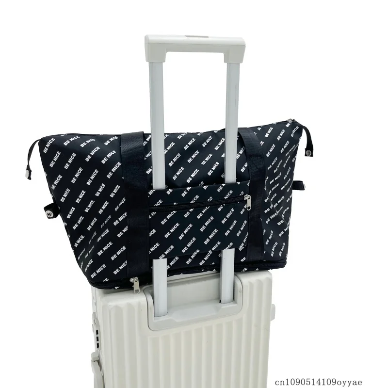 Waterproof Travel Bag Durable Foldable Wet and Dry Separation Shoulder Bags Large Capacity Handbag Suitcase Trolley Case