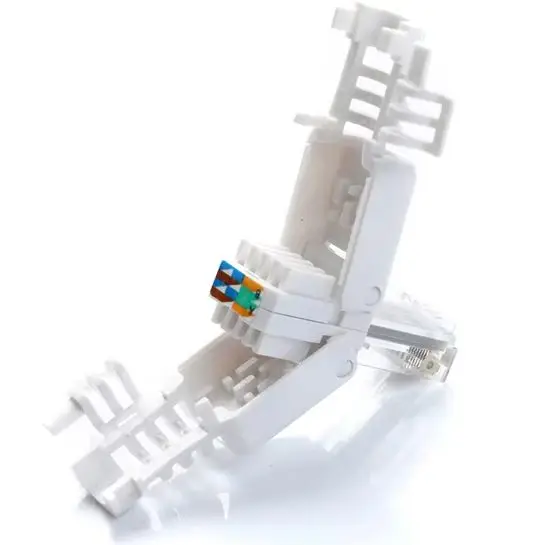 No Crimp Ethernet Cable Tool-less Crystal Head Plug CAT6 RJ45 Connector