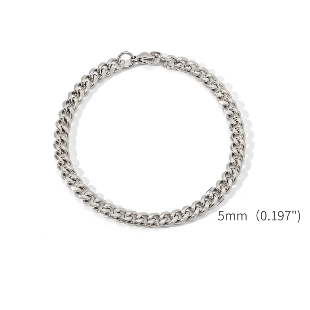 Hip-Hop Edelstahl Kubakette Armband für Männer Einfacher Titanstahl-Schmuck Trendige Accessoires Geschenke – Detail 9