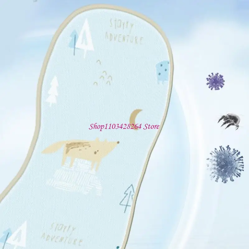 Ventilated Pushchair Chair Pad For Newborns Against Sweat 3D Polyester Fabric Modifiable Fit Set Refrigerating Mat With Neck