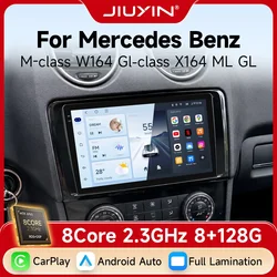 JIUYIN Android 15 Car Radio For Mercedes Benz M-Class W164 GL-Class X164 ML GL 2005-2012 wireless CarPlay Android Auto 2din DVD