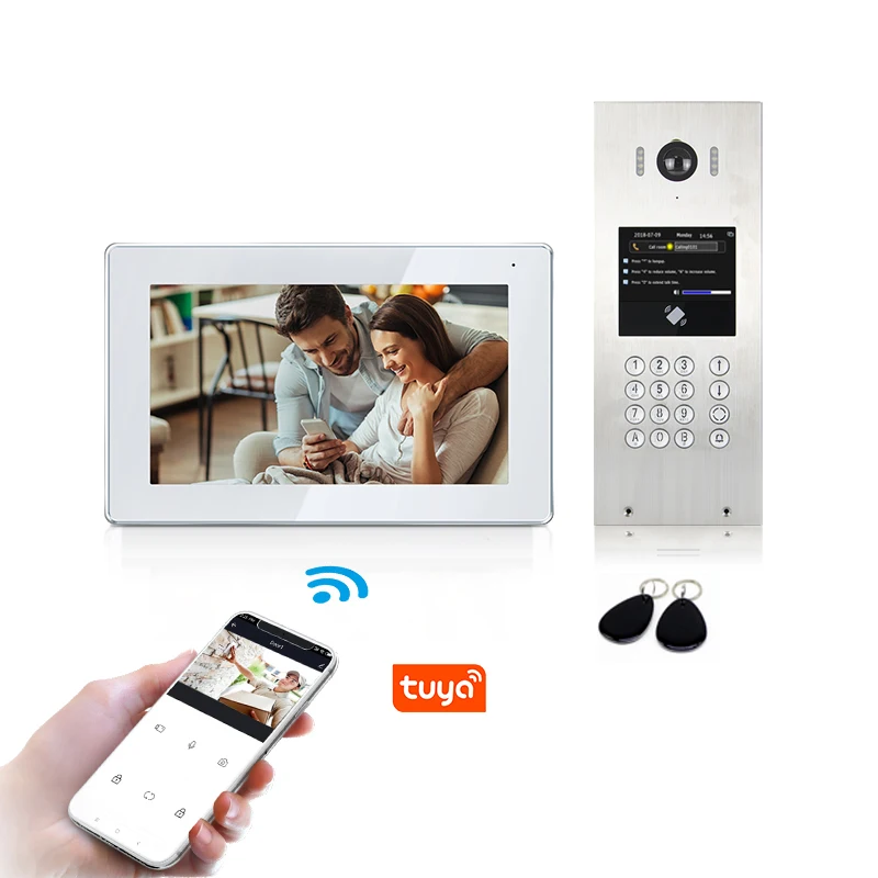 Video Door Phone Intercom With Mobile APP For Multi-Apartment Buildings