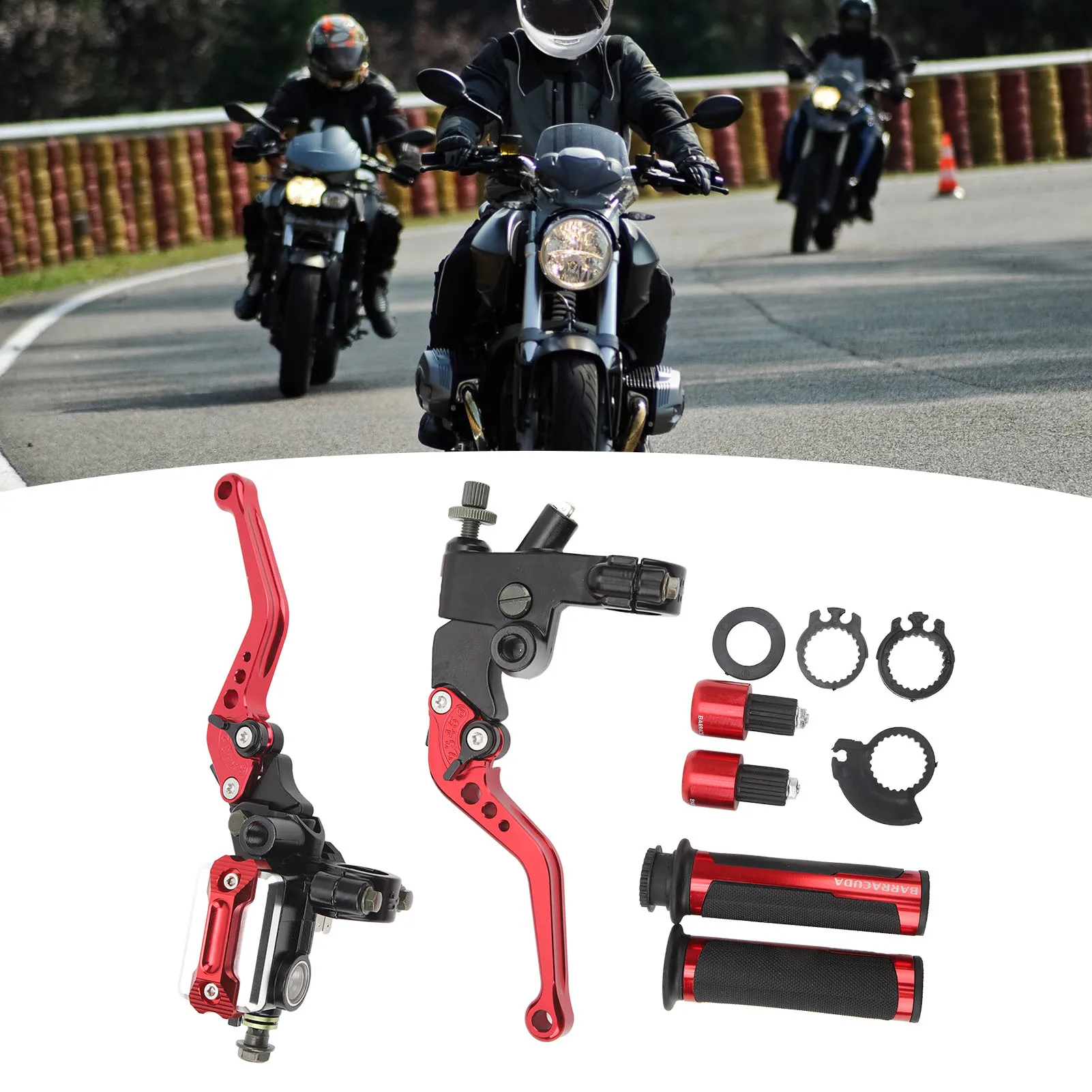 

2Pcs Motorcycle Brake Lever 22mm Handle Bar Master Cylinder Lever For Scooter Sports Bike Street Bike ATV Handlebar Brake Lever