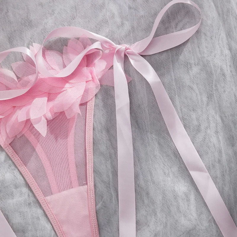 Toucheart المثيرة الملابس الداخلية اللباس الداخلي 2 قطعة شبكة انظر من خلال القوس عقدة الأشرطة تشكيل الجسم الرغبة النقية مغر المرأة الحميمة الصدرية مجموعة