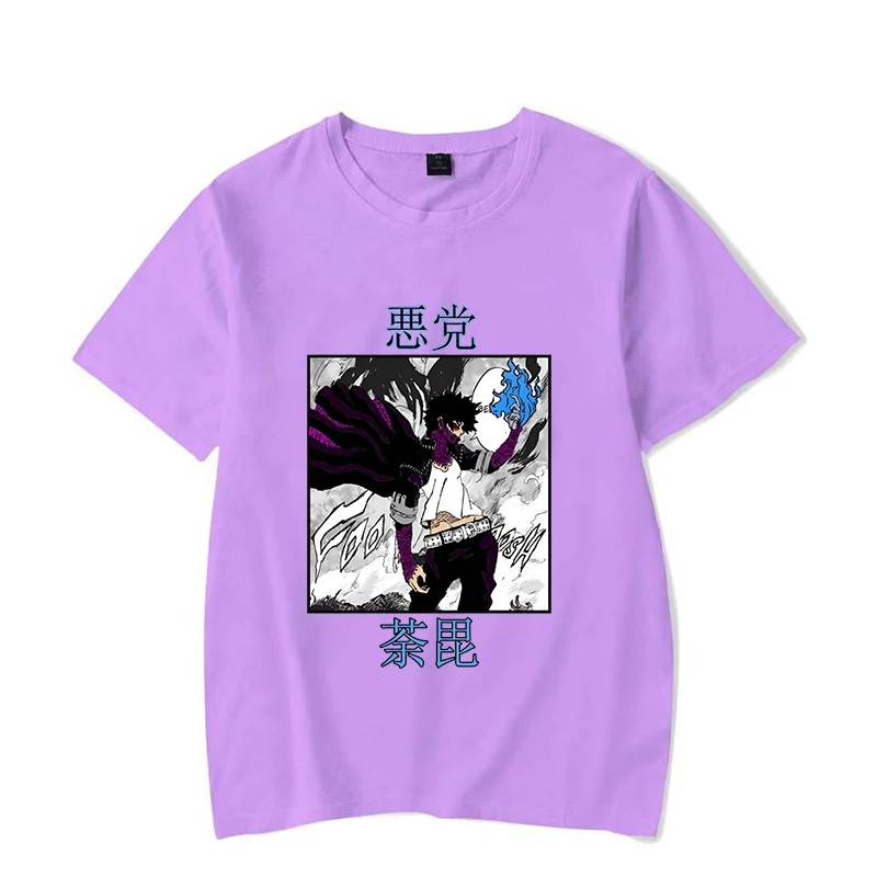 New Anime Dabi Print T-Shirt Men Women Fashion Short Sleeve Casual Summer Tops Tees