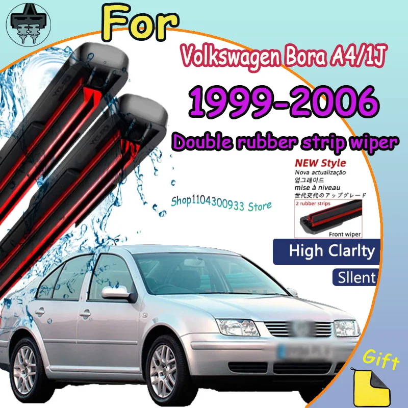 

Front Windshield Wiper Blades 2pcs Windscreen Window Accessories For Volkswagen Bora A4/1J 1999-2006