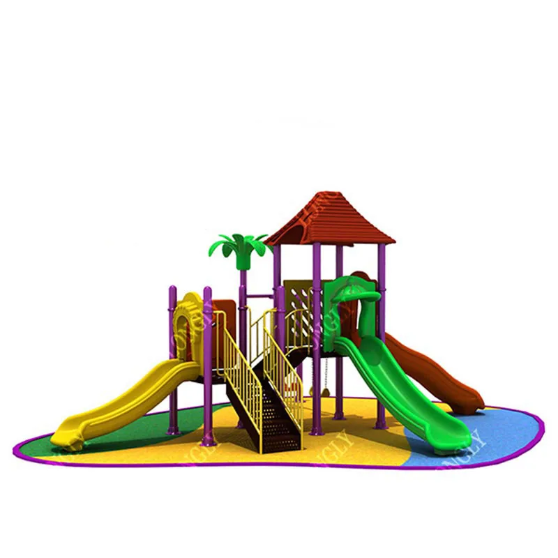 Stylish Plastic Commercial Playground Outdoor Slide for Kids for Garden School Residential Areas Amusement Park Educational