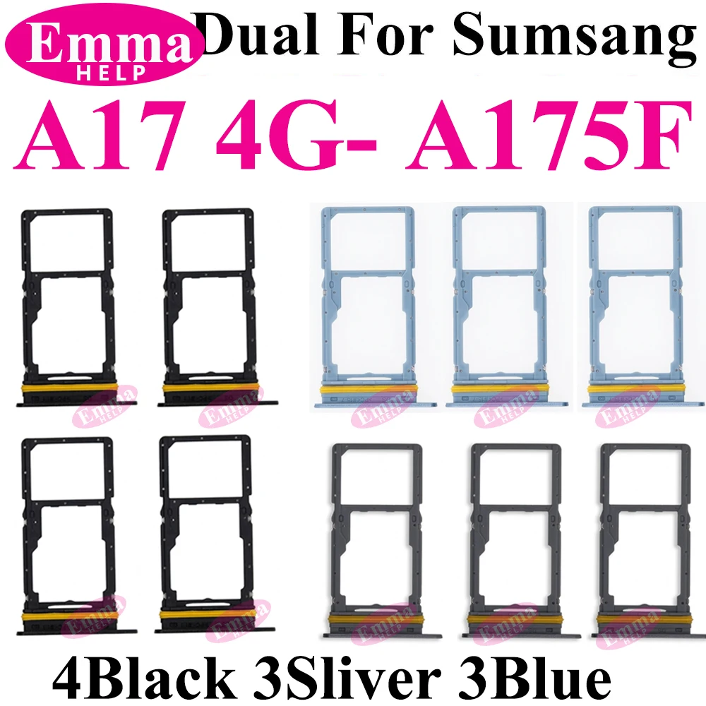 10Pcs SIM Card Tray For Samsung Galaxy A06 A16 A26 A36 A56 A05 A15 A25 A35 A55 A07 A17 SIM Chip Holder Slot Adapter Repair Parts image 3