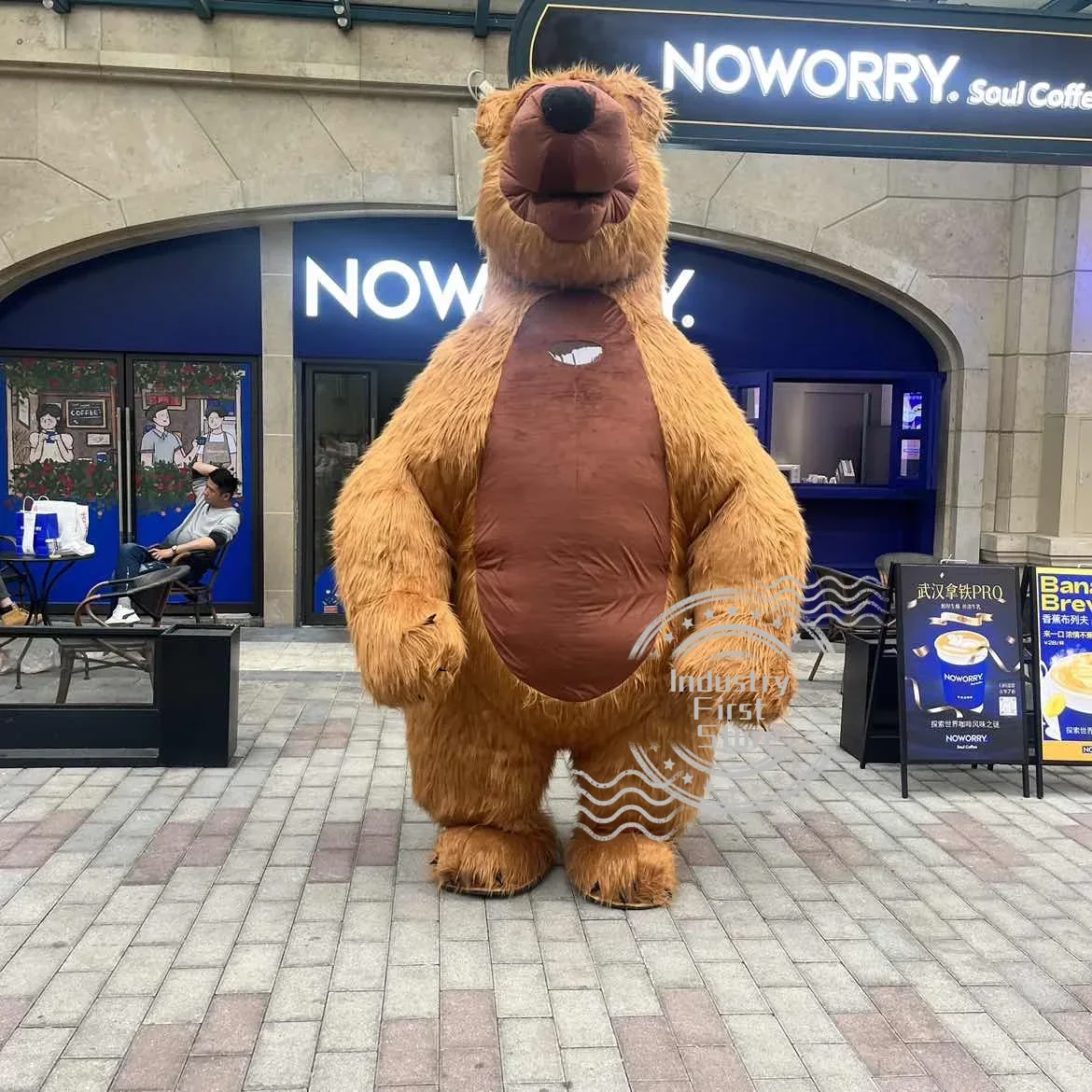 

2M/2.6M/3M Inflatable Martha Bear Brown Bear Giant Inflatable Costume Adult Walking Mascot Cartoon Animal Props Clothes