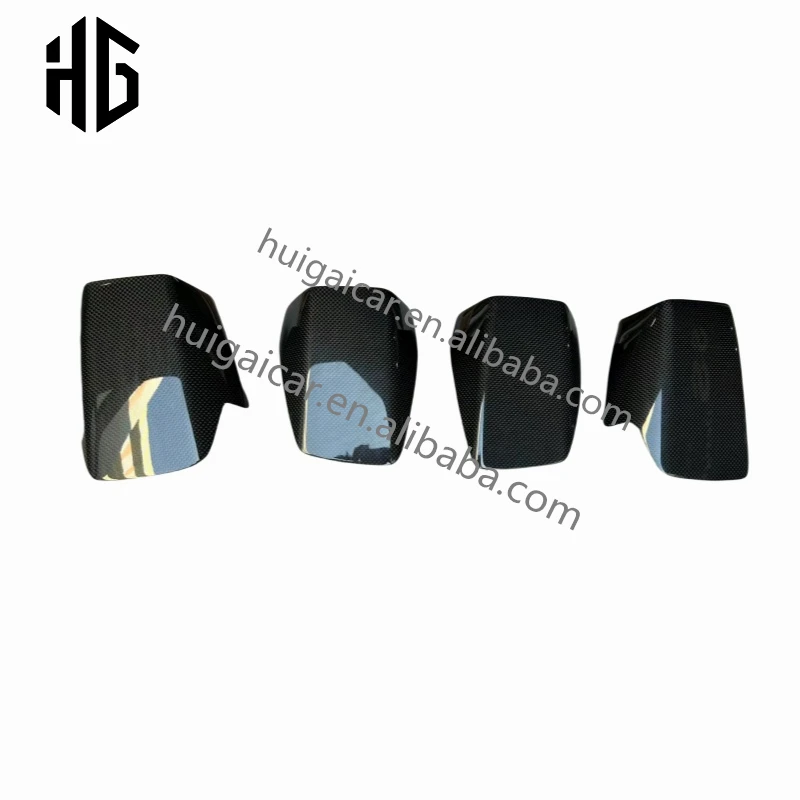 4 قطعة/المجموعة عالية الجافة ألياف الكربون تكييف الهواء تنفيس غطاء الديكور الزخارف لامبورغيني هوراكان LP610 LP580 EVO كوبيه سبايدر