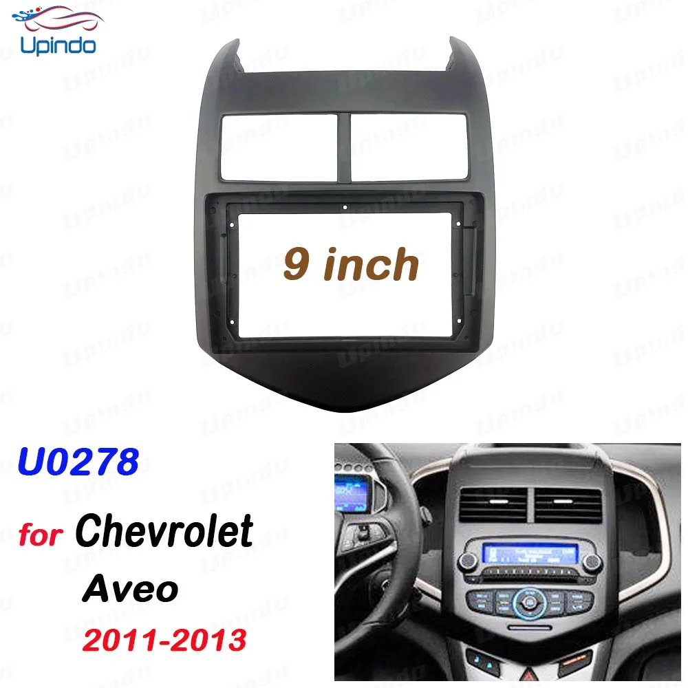 

Автомобильная магнитола 2 Din, 9 дюймов, облицовка для Chevy Chevrolet Aveo 2011-2013, установка рамы приборной панели, Gps Mp5, мультимедийный плеер на Android