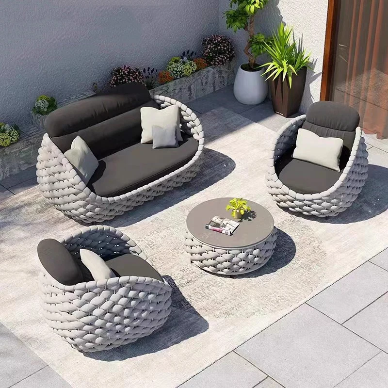 في الهواء الطلق أريكة حديقة الأثاث مجموعات وسادة الشاطئ وسادة النسيج حديقة الأثاث مجموعات فناء Elderlu Muebles أثاث فريد #2