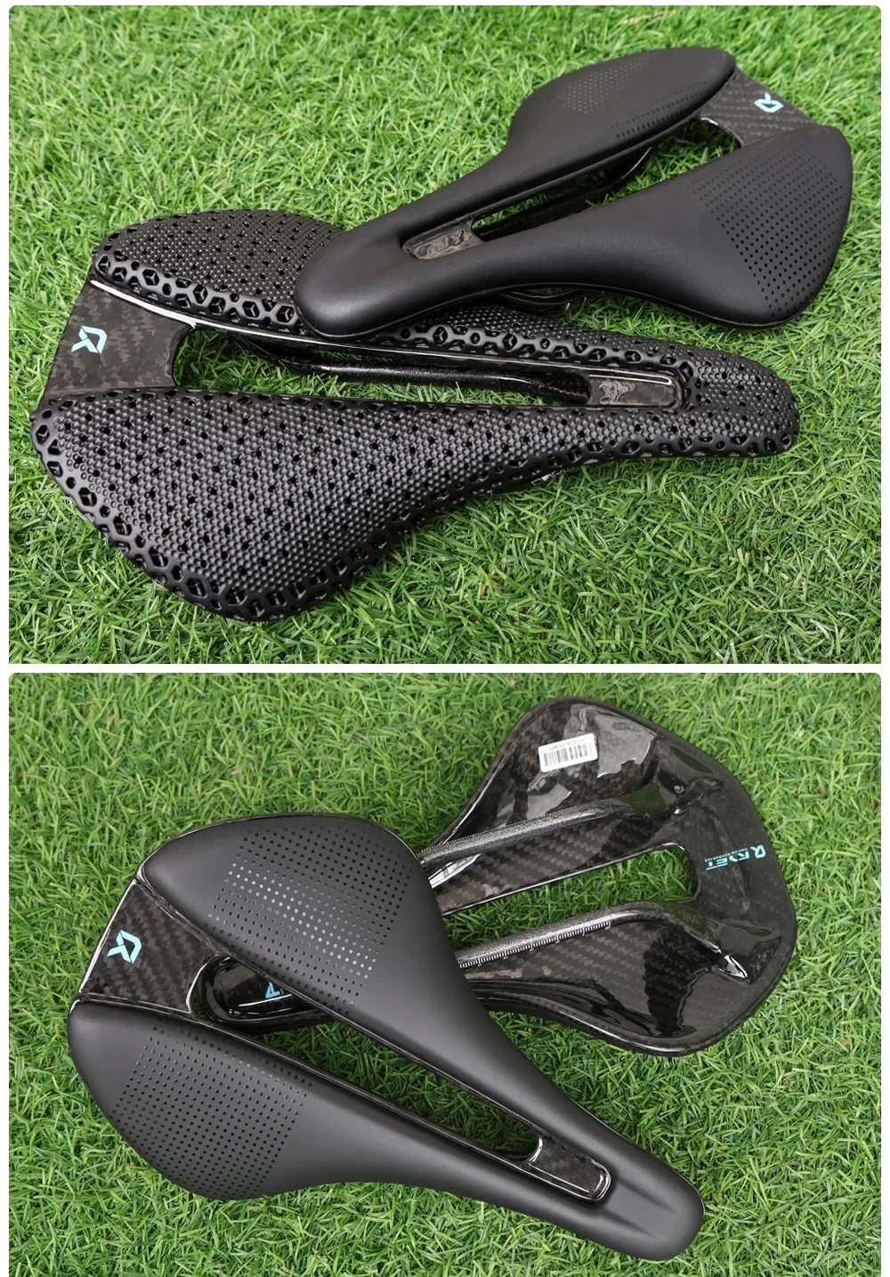 RYET 3D-Druck / EVA Vollcarbon-Sattel 120-165g 240x152/155mm 7x9mm Schienen-Ausschnitt Ultraleichter Rennrad-, MTB-, Gravel- und Triathlon-Sattel Pro – Detail 22