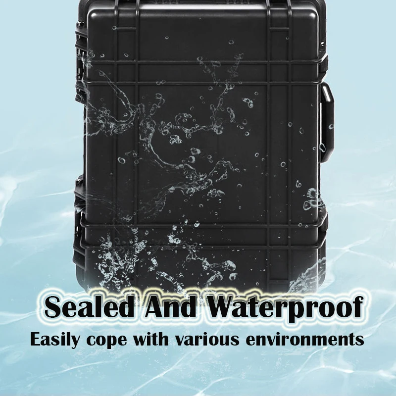 Plastic Safety Toolbox Equipment Case Toolbox Waterproof Hard Case Tool Box Pelican Case Storage Suitcase With Foam For Tools