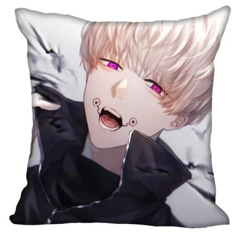 Anime Inumaki Toge Jujutsu Kaisen Decor Cushion Cover Peach skin polyester Pillowcase