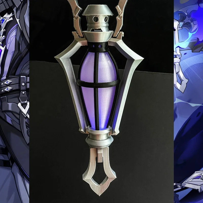 Spiel Genshin Impact Kyryll Chudomirovich Flins Cosplay Prop Handlaterne kann Licht ausstrahlen für Halloween Anime Party Rollenspiel Requisiten