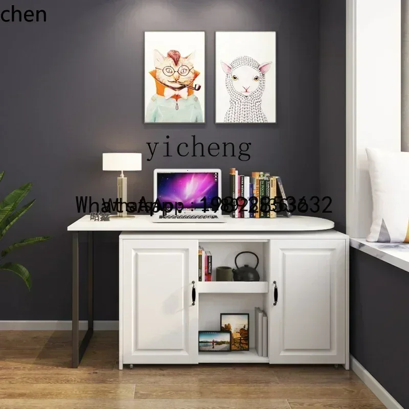 Folding bed single lunch break bed modern multi-function computer desk small apartment invisible desk