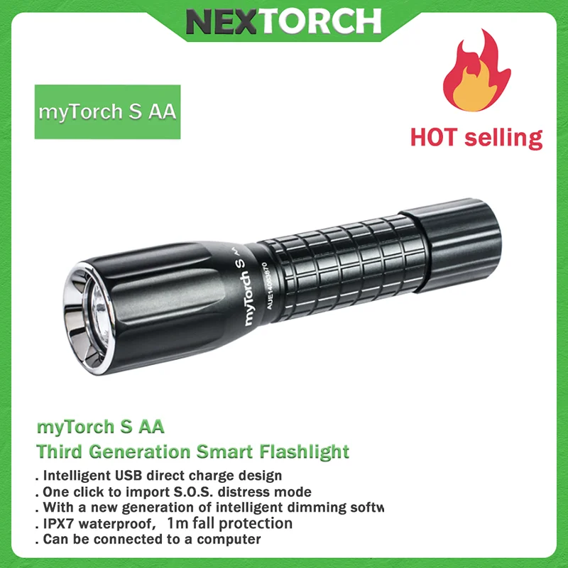 nextorch lanterna led recarregavel inteligente s aa enc tocha tatica inspecao militar camping pesca p80 01