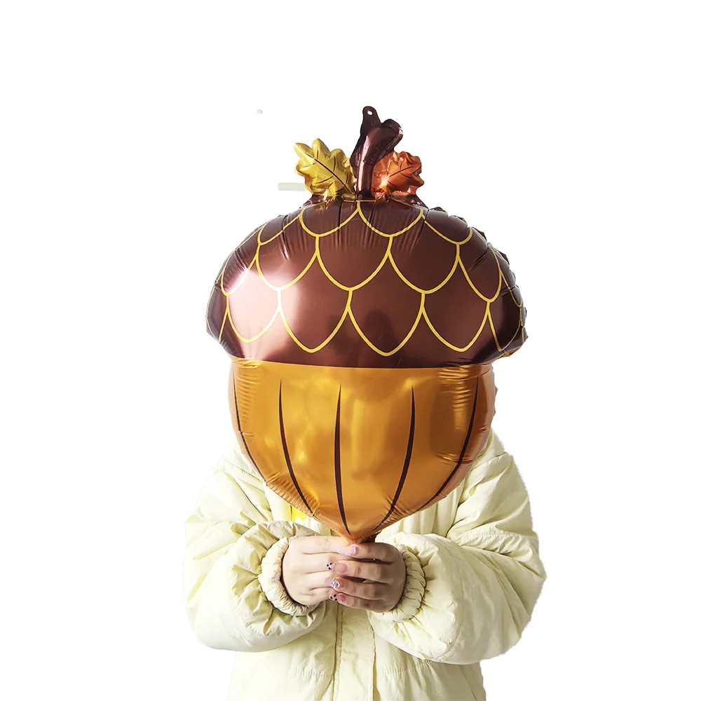 Globo de ardilla de pie con animales de dibujos animados, globo de película de aluminio en forma de piña, tema de bosque, decoración para fiesta de cumpleaños y Baby Shower