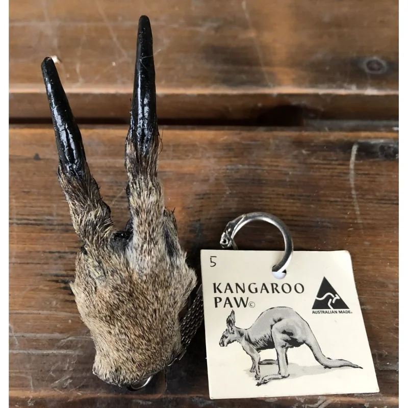 Real kangaroo paw specimen collection keychain cheerful shape pendant handmade personalized gift home decor kawaii accessories