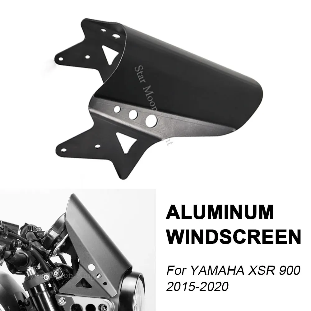 For YAMAHA XSR 900 XSR900 2015- 2018 2019 2020 Motorcycle Aluminum Alloy  Windshield Windscreen CoverWind Shield Deflector