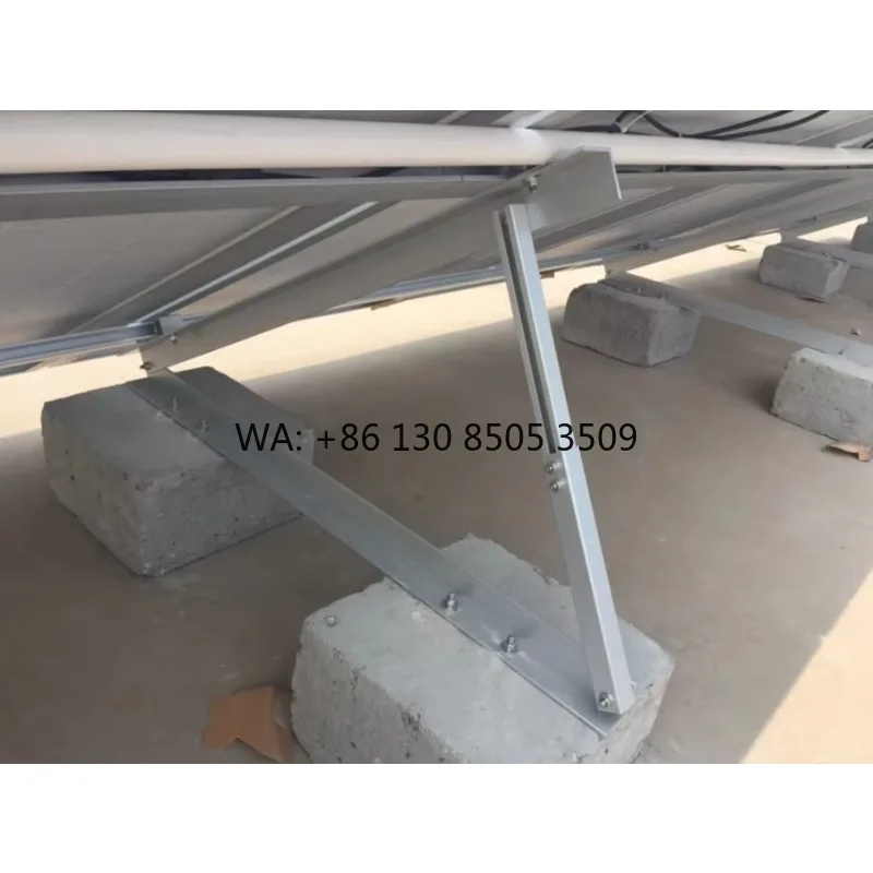 Adjustable Solar Panel Mounting Brackets Aluminium Roof Ground Screws for Flat Roofs Support