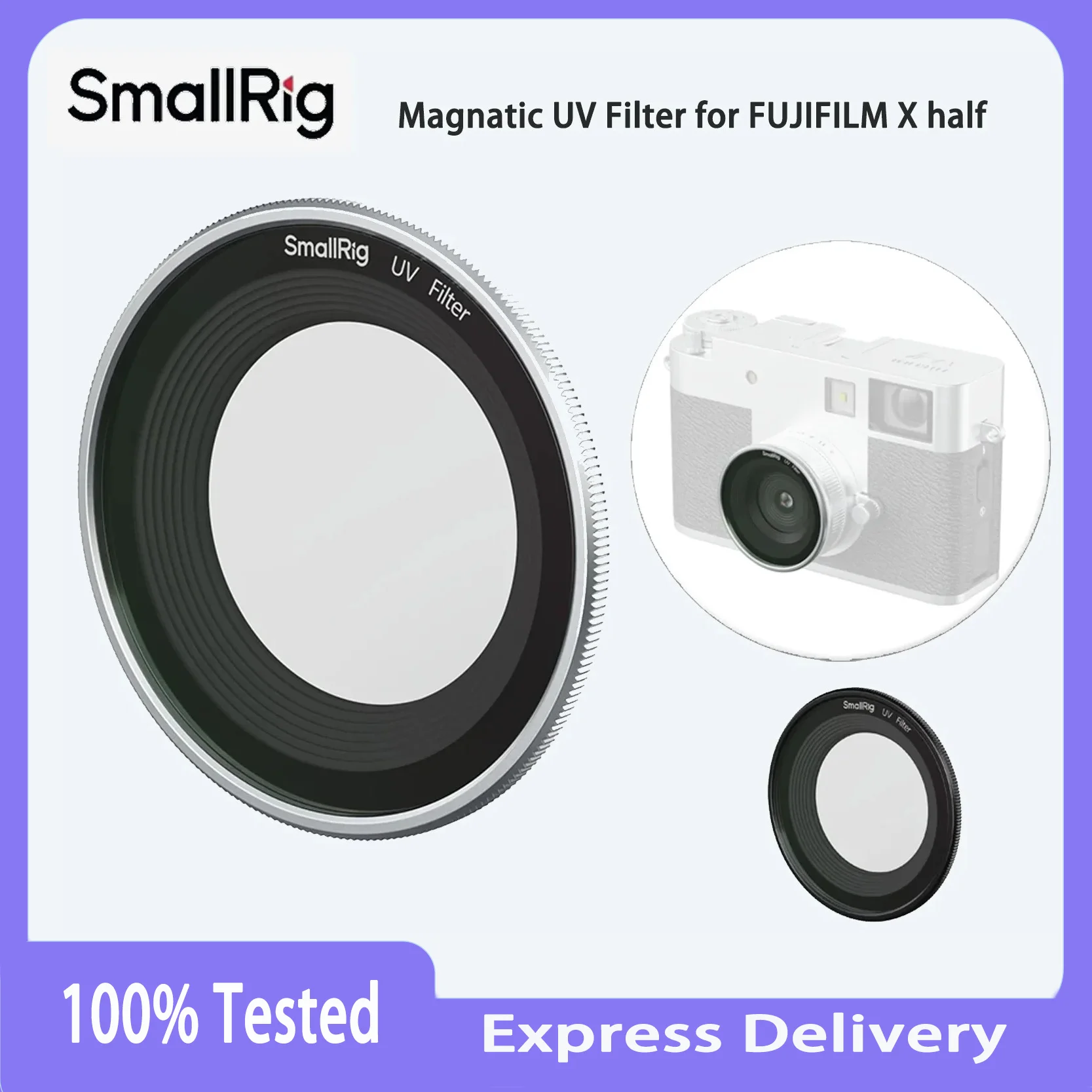 

Оригинальный SmallRig 5214 5392, магнитный УФ-фильтр, рамка из сплава, оптическое стекло, опционально для камер FUJIFILM X с креплением APS C