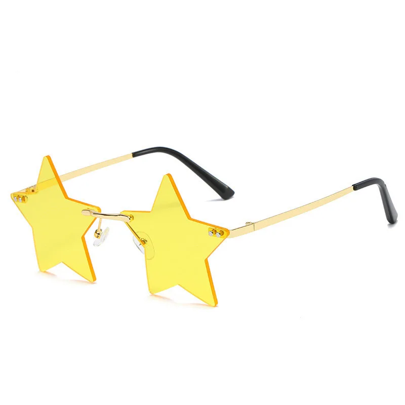 HD sunglasses for women, trendy five-pointed star frame sunglasses, personalized sunshade glasses