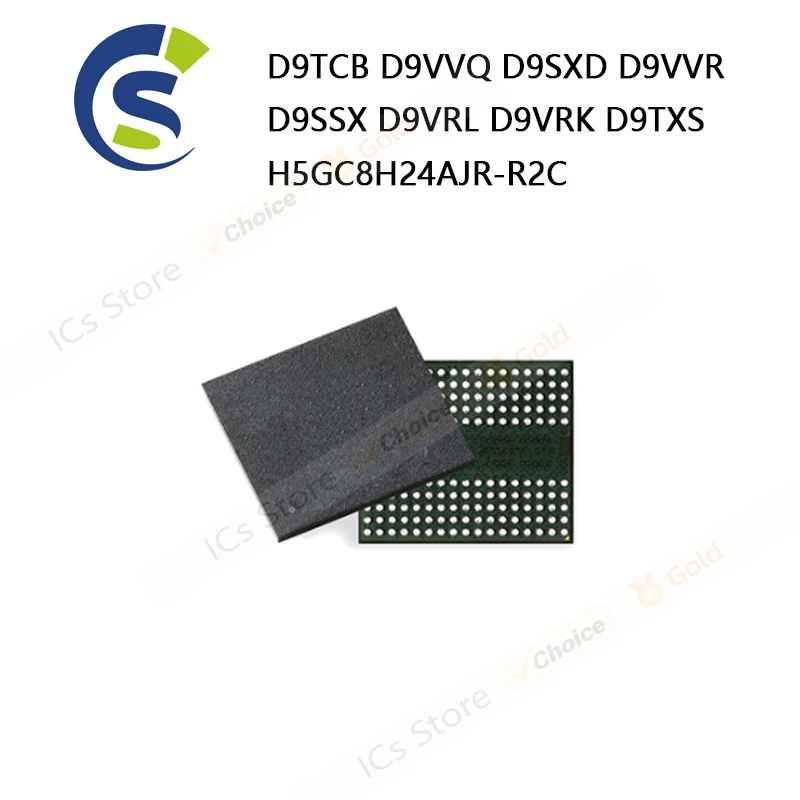 1PCS 100% New D9TCB D9VVQ D9SXD D9VVR D9SSX D9VRL D9VRK D9TXS H5GC8H24AJR-R2C BGA