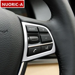 Car Styling Steering Wheel Button Frame Decorative Cover Trim For BMW 5 7 Series F10 F18 F01 F02 Automotive Interior Accessories