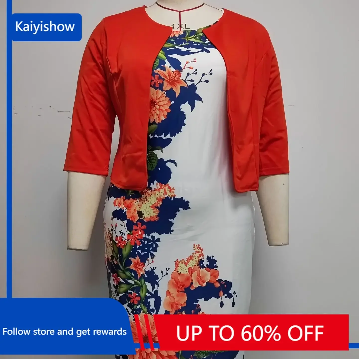 

Одежда в африканском стиле женское платье с круглым вырезом комплект из двух предметов однотонный блейзер с цветочным принтом платье верхняя одежда