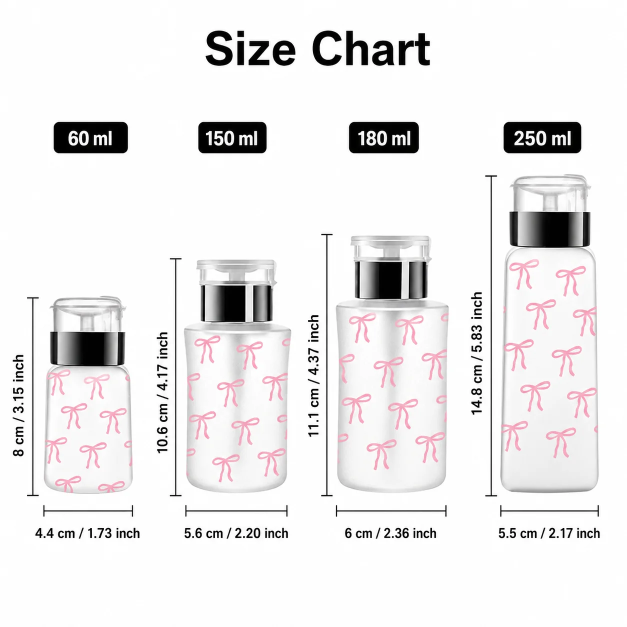 Nail Polish Remover Bottle Refillable Press Pump Liquid Dispenser Bottle for Acetone Alcohol Nail Art Salon Manicure Beauty Tool image 6