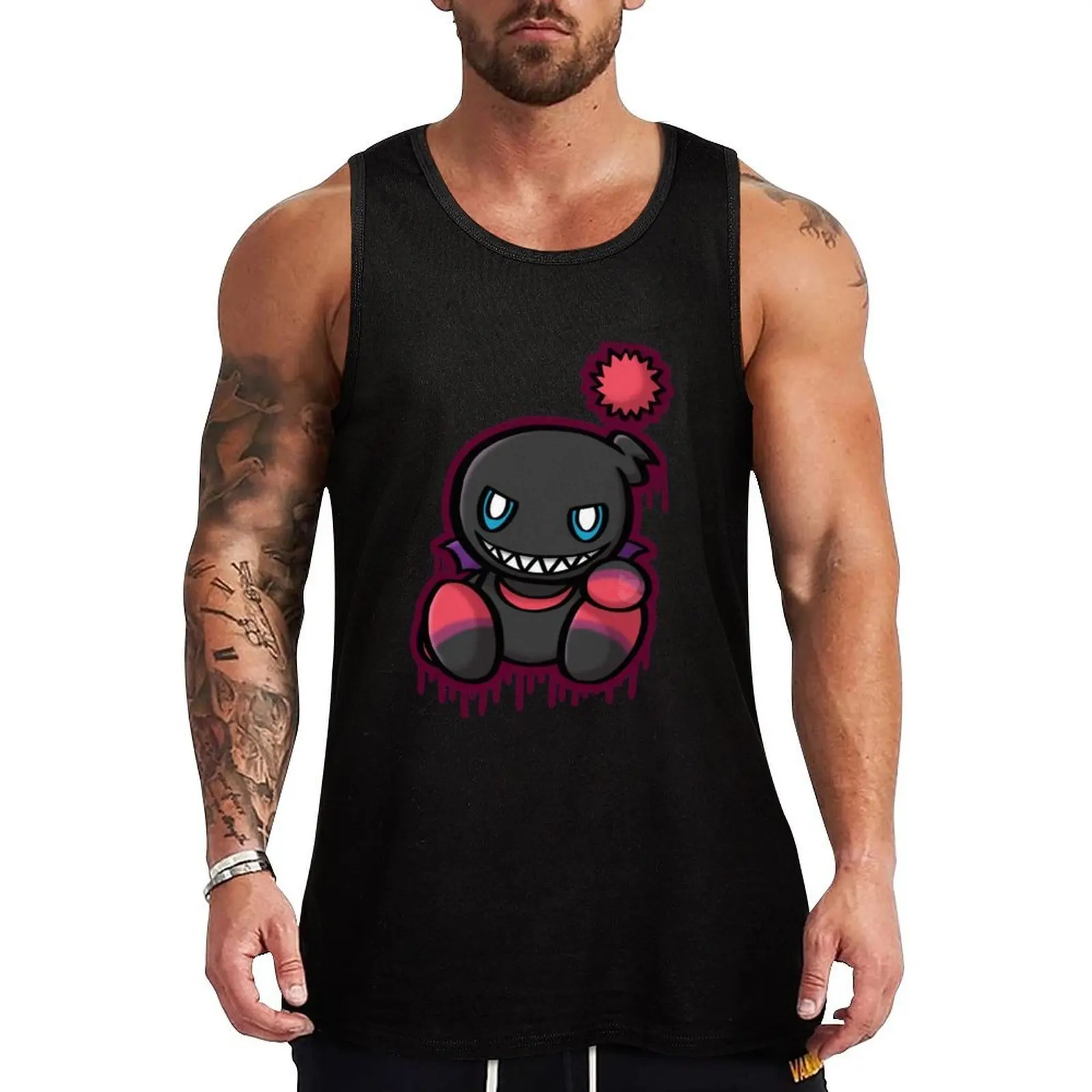 

Dark Chao Tank Top gym t-shirts man cool things Men gym sportswear