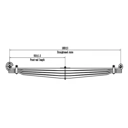 Leaf Spring SC1479518 European Truck Spring 90*28mm SCANIA Volvo Truck Parts Leaf Spring Suspension 2 - Series HUA YU 35mm